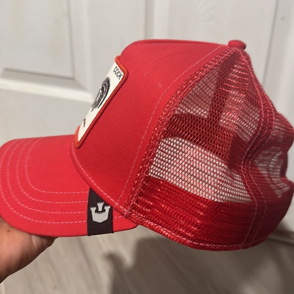 Goorin Bros The Rooster Trucker Snapback Hat - Red - Picture 2 of 3